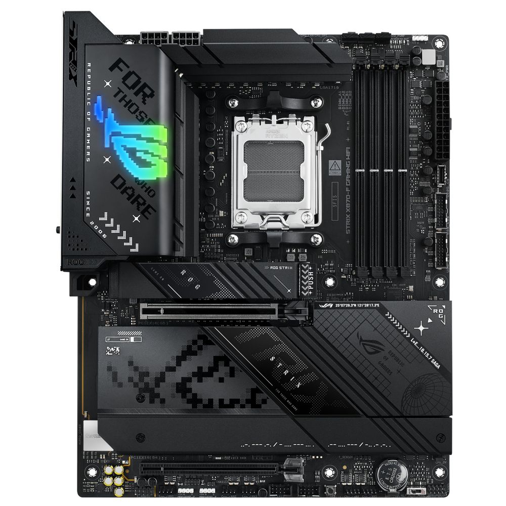 Материнская плата ASUS ROG STRIX X870-F GAMING WIFI AM5 ATX 4xDDR5 2xPCIEx16 4xM.2 3xUSB-C DP HDMI 2.5GLAN Wi-Fi 7 — изображение 3