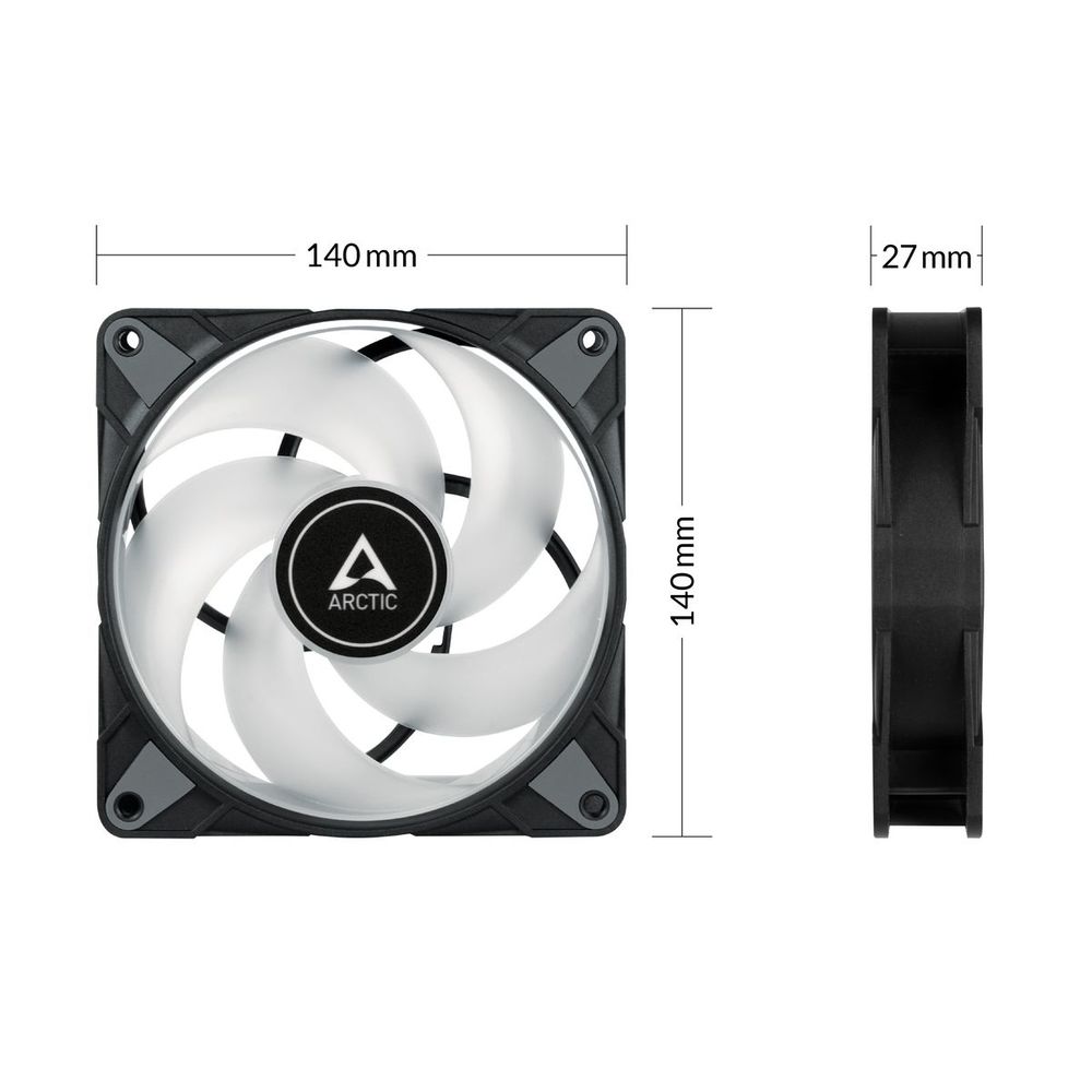 Вентилятор Arctic Cooling ARCTIC P14 PWM PST A-RGB 0dB (Black) - retail (ACFAN00239A) — изображение 4