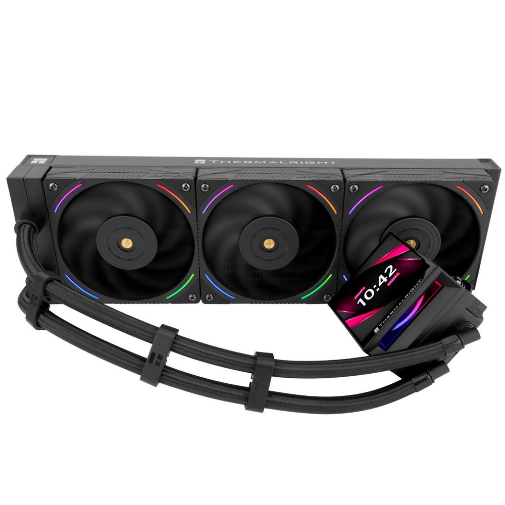 Жидкостная система охлаждения Thermalright Cooler Hyper Vision 360 Argb Black/ Display/ all Intel/AMD — изображение 5