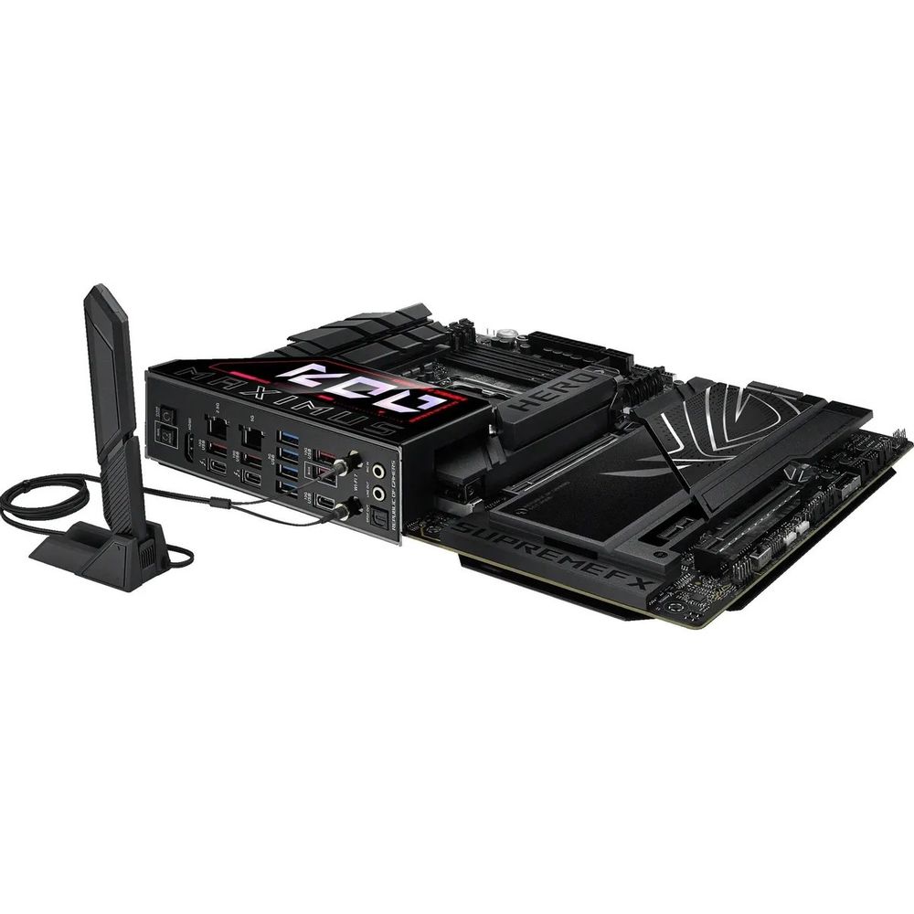 Материнская плата ASUS ROG MAXIMUS Z890 HERO LGA1851 ATX 4xDDR5 2xPCIEx16 PCIEx1 6xM.2 2xThunderbolt USB-C HDMI 2.5GLAN 5GLAN Wi-Fi 7 — изображение 10