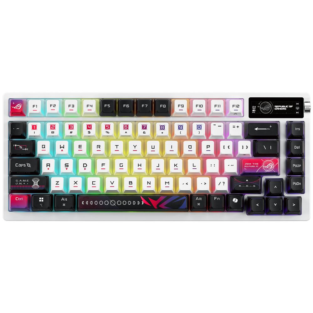 Клавиатура ASUS M704 ROG AZOTH X ROG NX Snow PBT 75% USB 2.4GHz BT