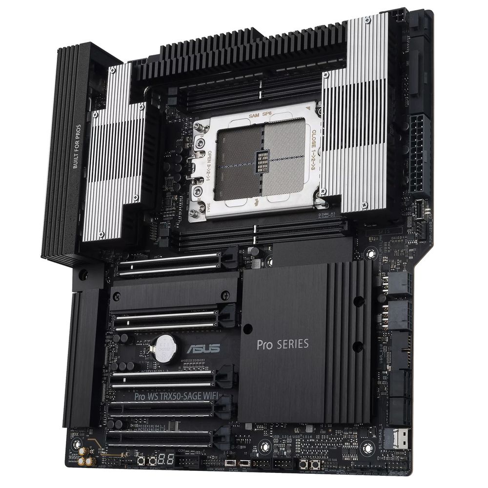 Материнская плата ASUS PRO WS TRX50-SAGE WIFI STR5 CEB 4xDDR5 5xPCIEx16 3xM.2 USB-C 2.5GLAN 10GLAN Wi-Fi 7 — изображение 5