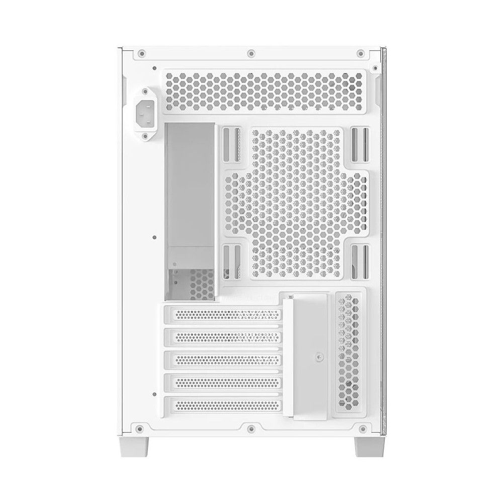 Корпус Case ID-Cooling FLOW 500 White mATX/win TG/ no fan/ Gen2 Type C/ CPU 180mm/ GPU 403mm/ no PSU — изображение 7