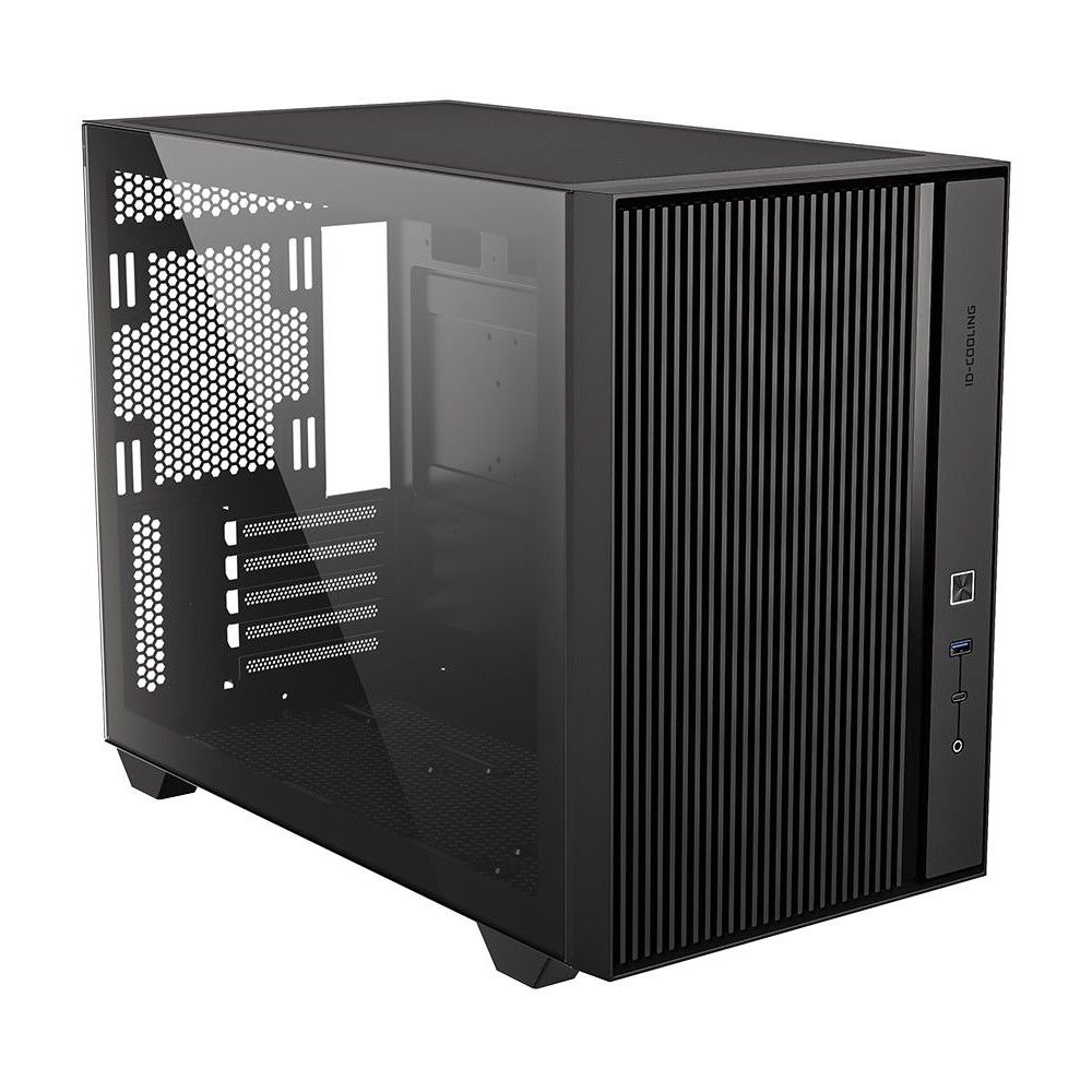 Корпус Case ID-Cooling FLOW 500 Black mATX/ win TG/no fan/ Gen2 Type C/ CPU180mm/ GPU 403mm/ no PSU — изображение 2