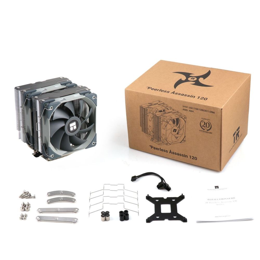 Вентилятор Cooler Thermalright Peerless Assassin 120/ PWM/ all Intel/AMD/ 2 fans/6mm*6/ Screws — изображение 12