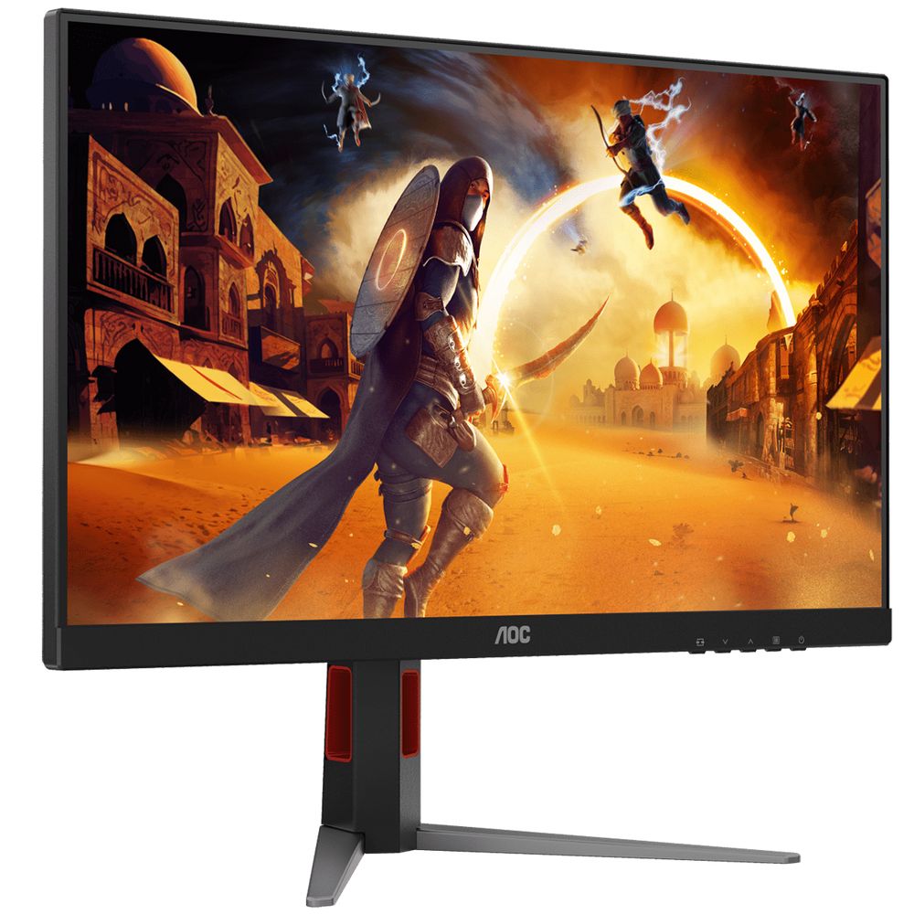 Монитор 27" AOC Q27G4Z Black (2560x1440, IPS, 260Hz, 350cd, 0.3ms, HDMI-2.0, DP-1,4, Speakers, FreeSync, Flicker Free, Pivot, VESA, 3Y) — изображение 3