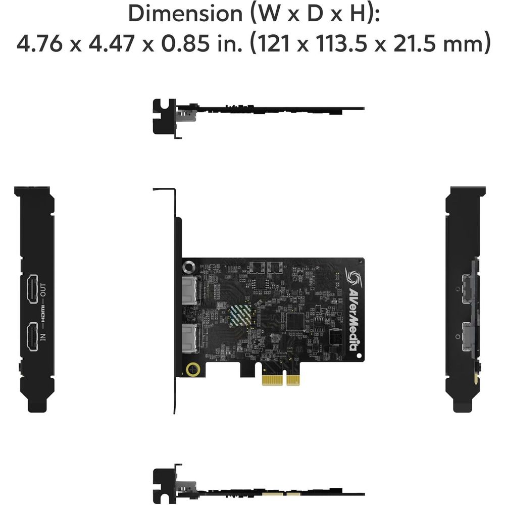 Плата видеозахвата внутренняя AVER Media Live Streamer ULTRA HD, GC571, RTL — изображение 4