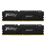 Модуль памяти Kingston 16GBDDR5 5600 DIMM FURY Beast Black XMP Gaming Memory KF556C40BBK2-16 Non-ECC, , CL40, 1.25V, (Kit of 2) 1RX16 40-40-40  288-pin 16Gbit, RTL