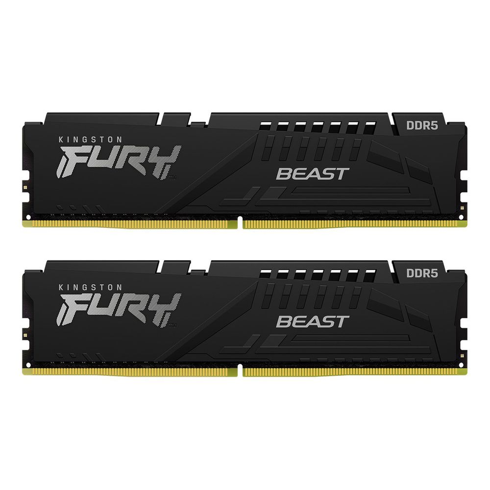 Модуль памяти Kingston 16GBDDR5 5600 DIMM FURY Beast Black XMP Gaming Memory KF556C40BBK2-16 Non-ECC, , CL40, 1.25V, (Kit of 2) 1RX16 40-40-40 288-pin 16Gbit, RTL