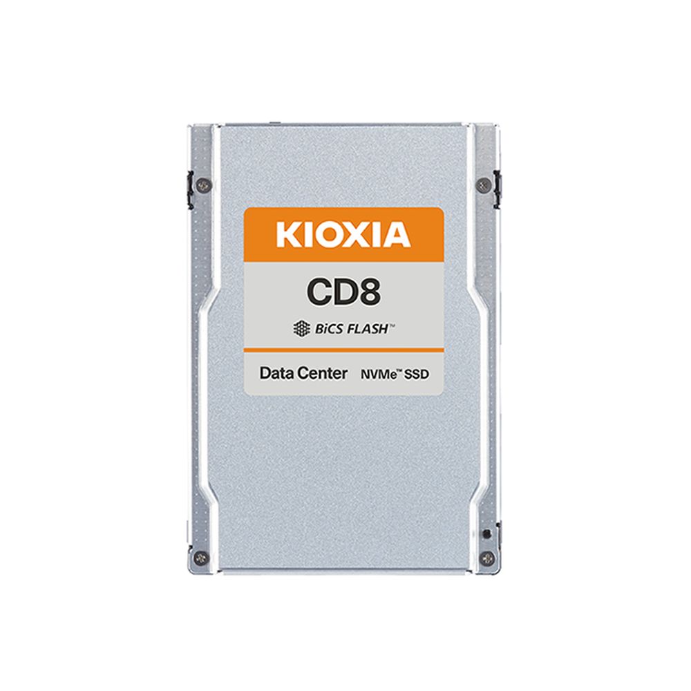 Твердотельный накопитель SSD KIOXIA Enterprise SSD KCD81VUG3T20 3D TLC NAND, PCIe 4.0 NVMe (x4), W/R 7200/3800, 3 DWPD, MTBF 2.5