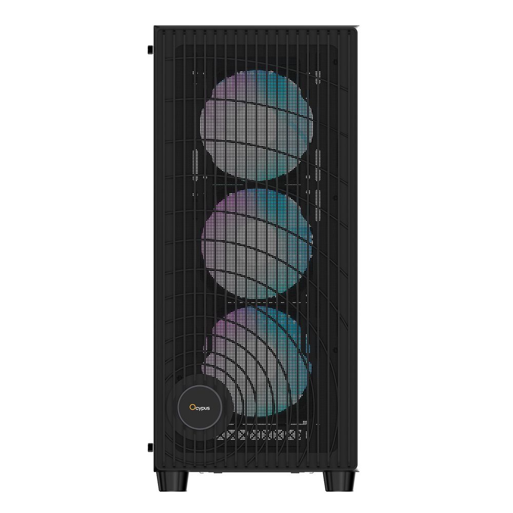 Корпус Case Ocypus Gamma C70 BK ARGB ATX / win / black / 4 ARGB fans / no PSU / Tempered Glass — изображение 6