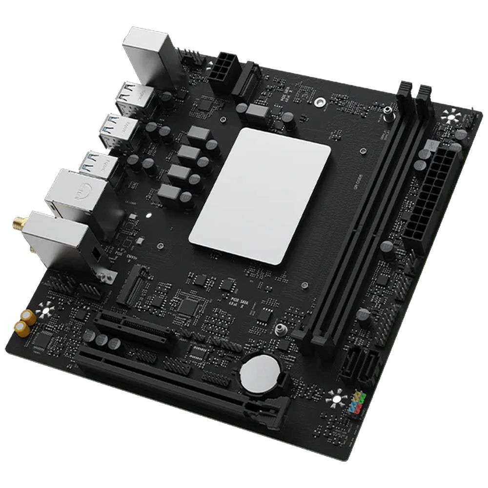 Материнская плата Maxsun MS-MoDT 205H D4 WIFI 205H, SoC, 2xDDR4, 1*PCIEx16, 1*PCIEx4, 1*PCIEx1, 4*M.2, 6*USB3.2Gen1, 6*USB2.0, 2*SATA3.0, 1G, M-ATX, OEM — изображение 3