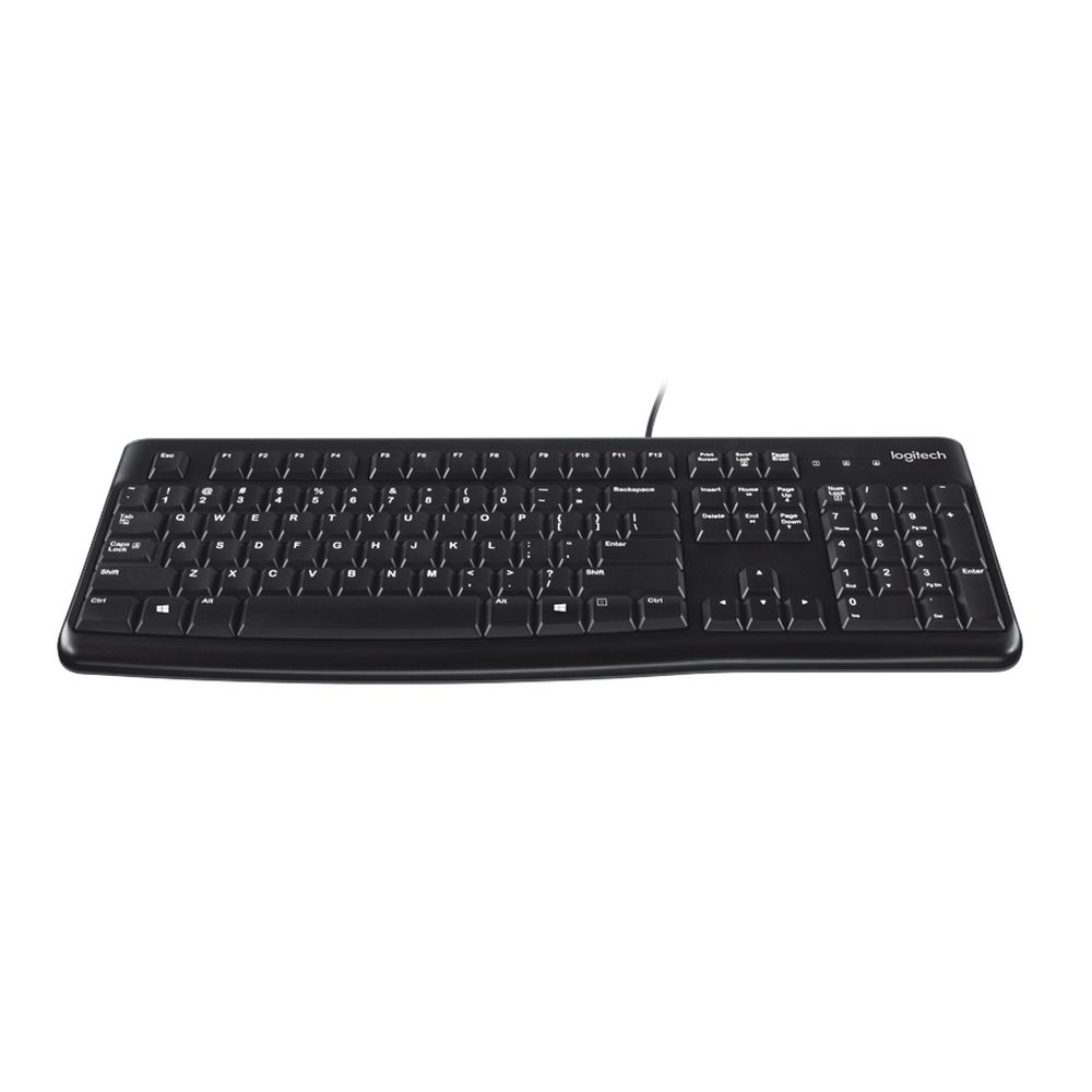 Клавиатура Logitech K120 for Business |920-002522| черная, офисная, 104 клавиши, защита от воды, USB 1,5м, brown box, (021419) — изображение 2