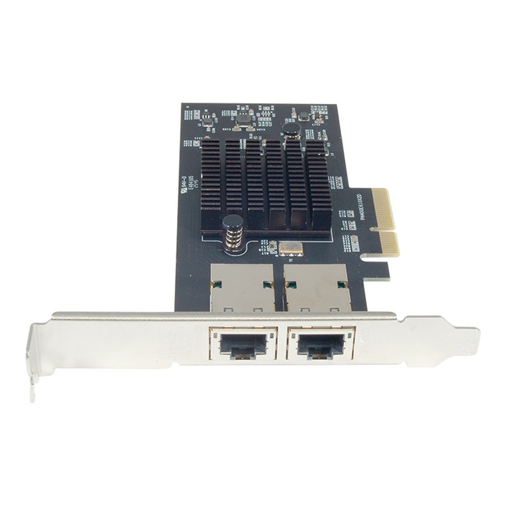 Сетевой адаптер STLab N-1320 2x10GbE, PCIe Gen4 x4, RJ45, Intel E610-XAT2, 5-Speed (10GbE/5GbE/2.5GbE/1GbE/100Mb) Multi-Gigabit Network Adapter — изображение 2