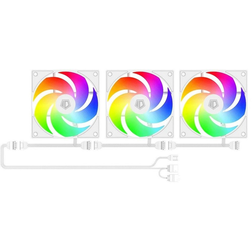 Корпус Case ID-Cooling WARE 300 ARGB White mATX/win TG/ 4 fans/ Type C/ CPU 160mm/ GPU 320mm/ no PSU — изображение 9