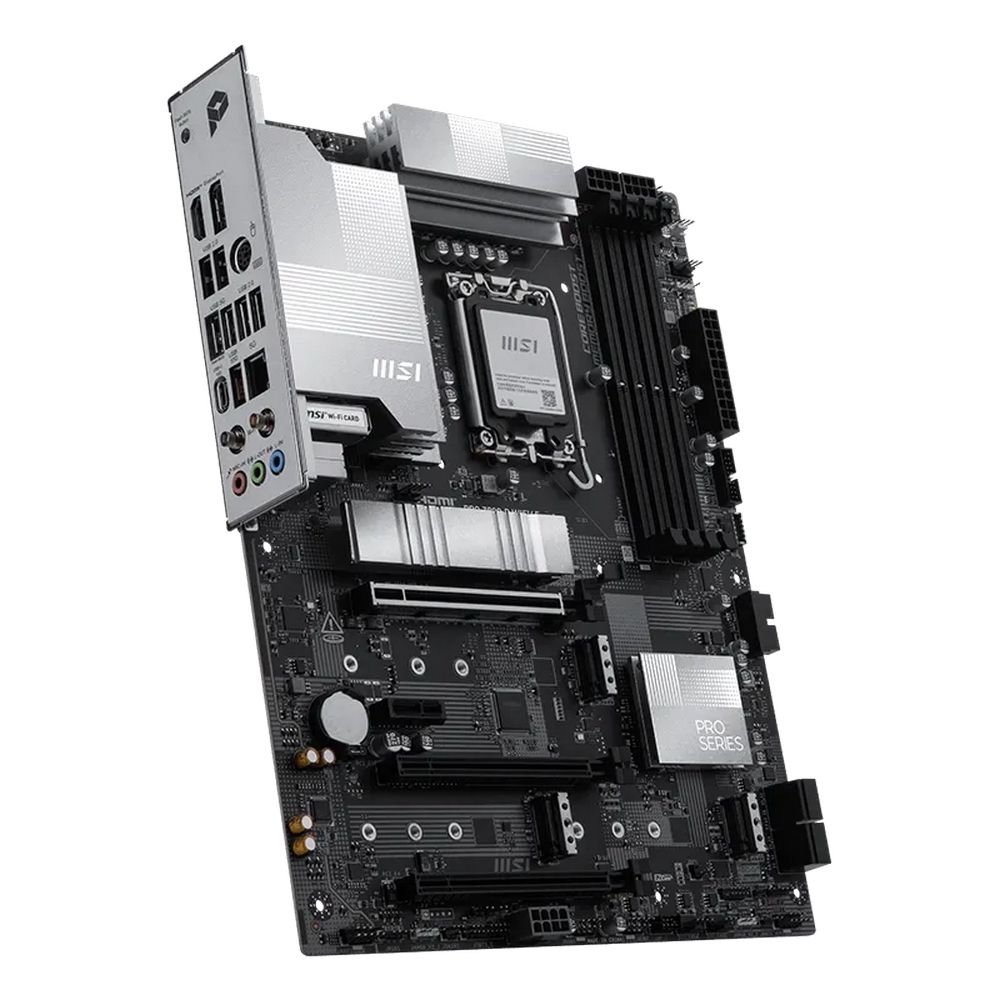 Материнская плата MSI PRO Z890-P WIFI6E Z890, LGA1851, 4*DDR5, 3*PCIEx16, 1*PCIEx1, 4*M.2, 2*TypeC, 1*USB3.2 Gen2, 6*USB3.2 Gen1, 8*USB2.0, 4*SATA3, 5G, DP, HDMI, ATX, RTL — изображение 4
