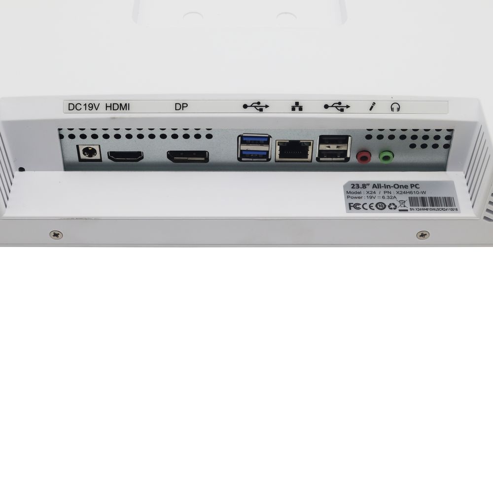 Платформа моноблока Prittec X27-Prittec H610 MB/WiFi+Bt/5M pop-up Cam/HDMI+DP/USB 3+Type C+SD/White Intel 9560 WiFi+Bt — изображение 5