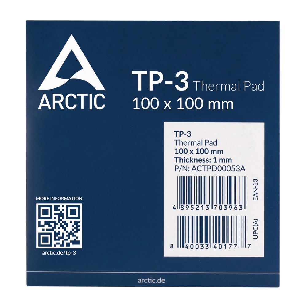 Термопрокладка Arctic Cooling Thermal pad 100x100mm, 1.0mm TP-3 (ACTPD00053A) — изображение 4