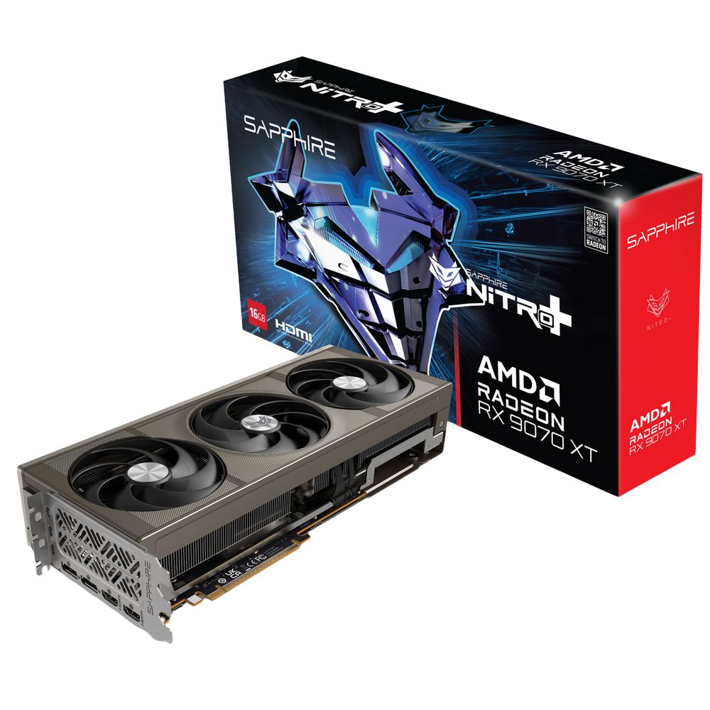 Видеокарта Sapphire RX9070XT NITRO+ OC 16GB GDDR6 256bit 2xDP 2xHDMI 3FAN RTL — изображение 2