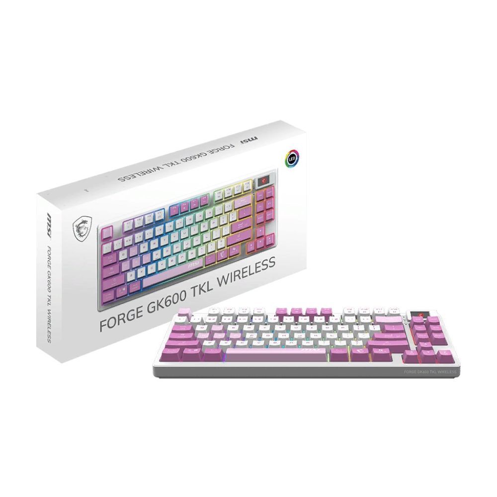 Клавиатура MSI FORGE GK600 TKL W VIOLET RU (S11-43RUQ01-HH9) — изображение 5