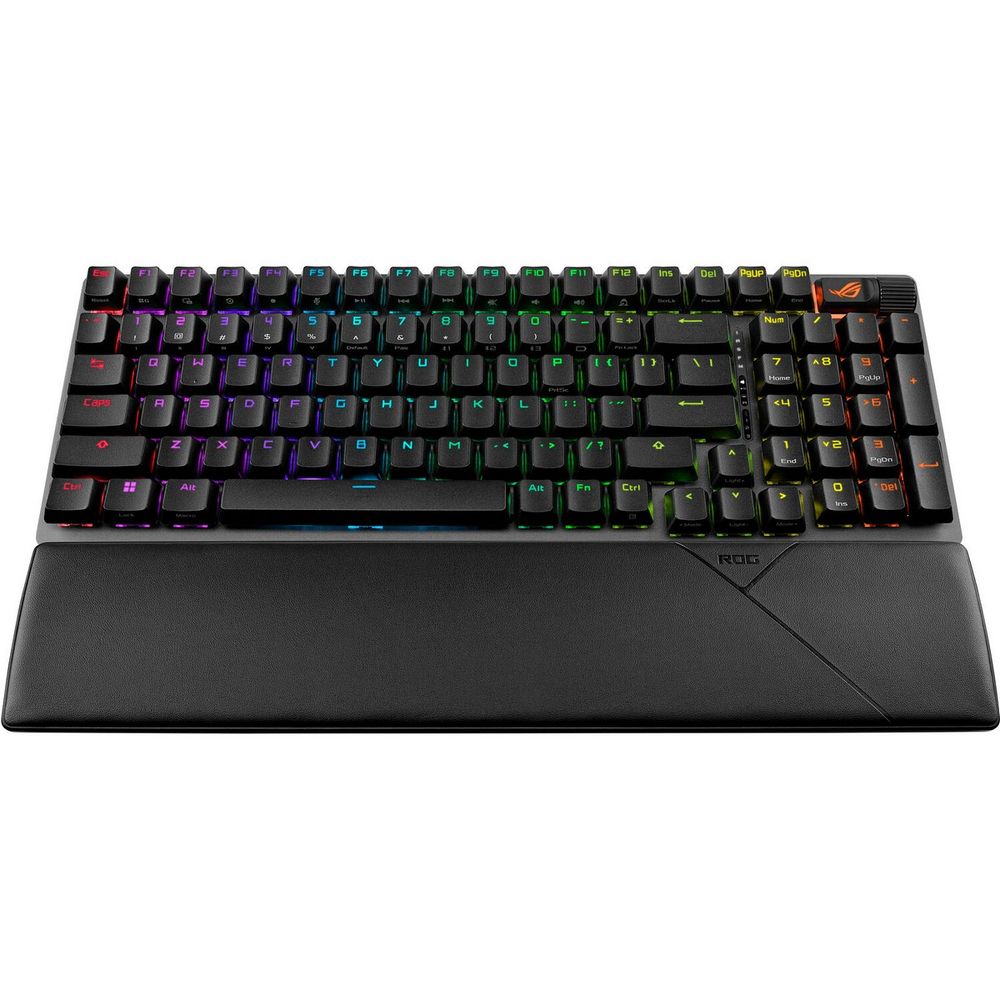 Клавиатура ASUS X901 STRIX SCOPE II 96 WL ROG NX Snow ABS 96% USB 2.4GHz BT — изображение 4