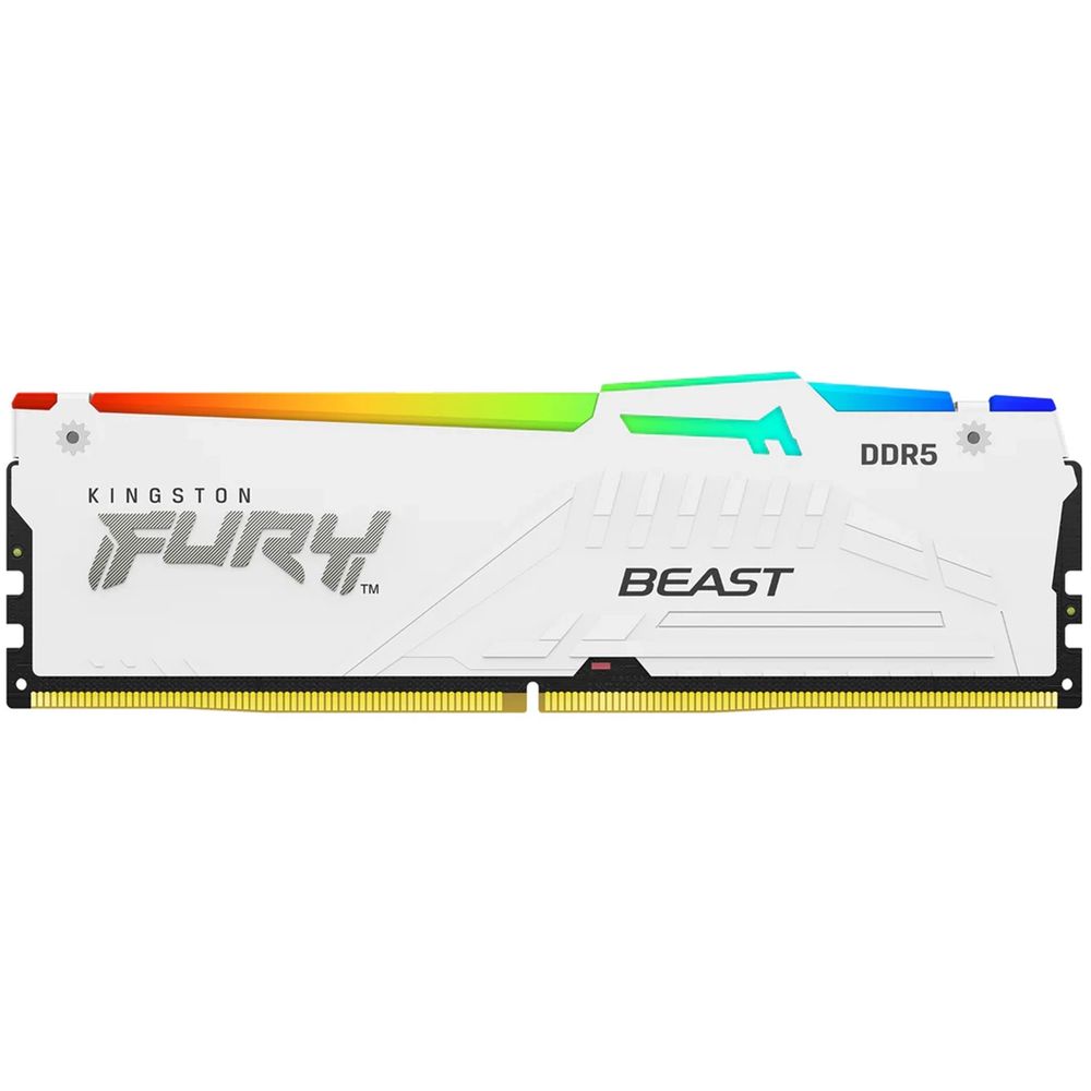 Модуль памяти Kingston 16GB FURY Beast White RGB DDR5 DIMM 5600 — изображение 3