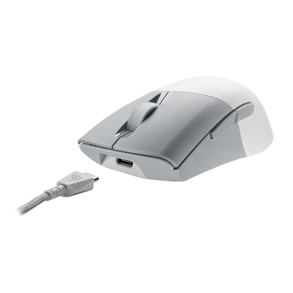 Мышь ASUS P709 ROG KERIS WL AIMPOINT WHT 75g 36,000DPI Bluetooth 5.1 2.4GHz 5buttons — изображение 5