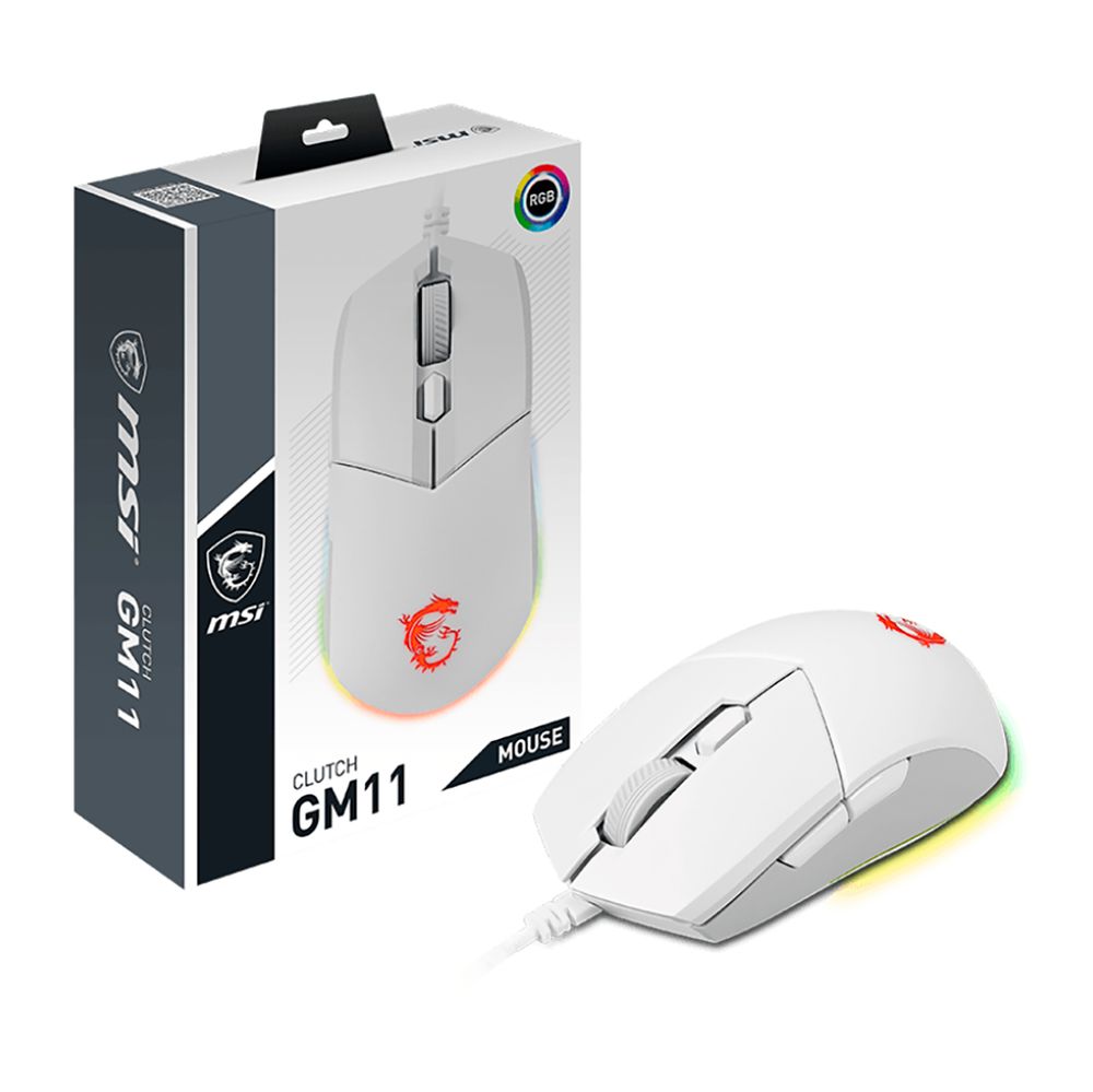 Мышь MSI CLUTCH GM11 WHITE (S12-0401970-CLA) — изображение 5
