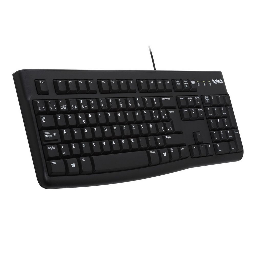 Клавиатура Logitech K120 for Business |920-002522| черная, офисная, 104 клавиши, защита от воды, USB 1,5м, brown box, (021419) — изображение 4