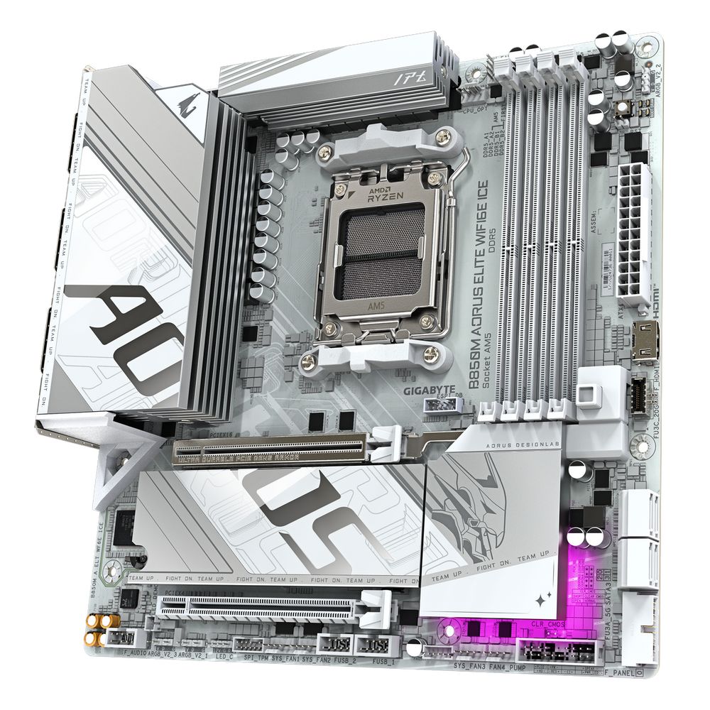 Материнская плата Gigabyte B850M AORUS ELITE WIFI6E ICE, RTL — изображение 4