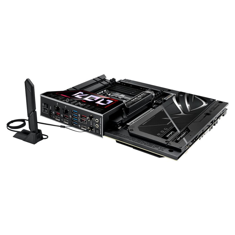 Материнская плата ASUS ROG MAXIMUS Z890 HERO BTF LGA1851 ATX 4хDDR5 PCIEx16 PCIEx4 PCIEx1 6xM.2 2xThunderbolt USB-C HDMI 2.5GLAN 5GLAN Wi-Fi 7 — изображение 14
