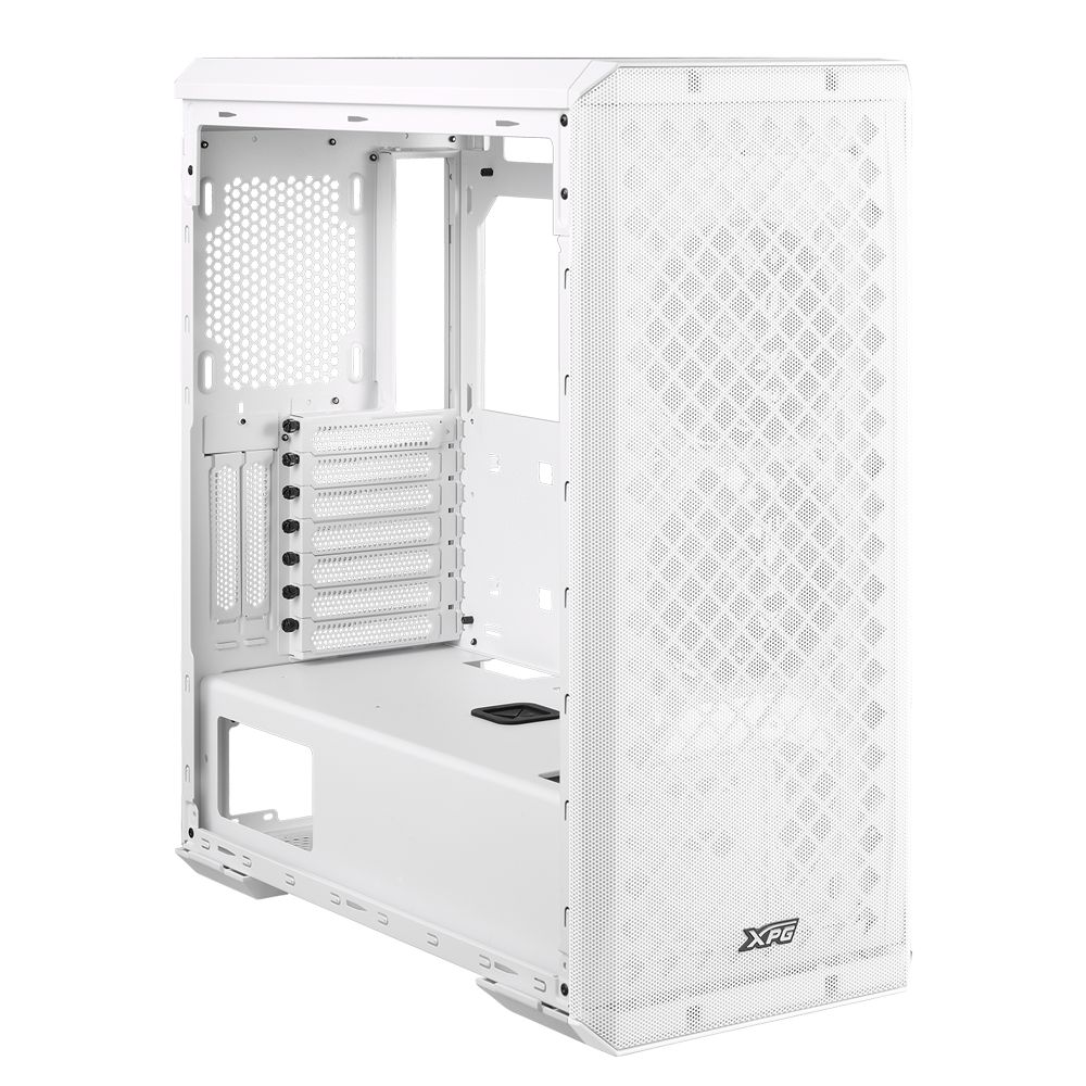 Корпус для ПК XPG Bad Pack DEFENDER WHITE (DEFENDER-WHCWW) (Midi-Tower, белый, TG, 120mm fan*3) bp — изображение 4