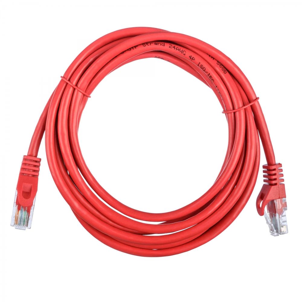 Патч-корд ACD-LPU5E-50R Cat5e UTP 24AWG 4Pair, 7/0.18мм CCA Красный, 5.0м, (741630)