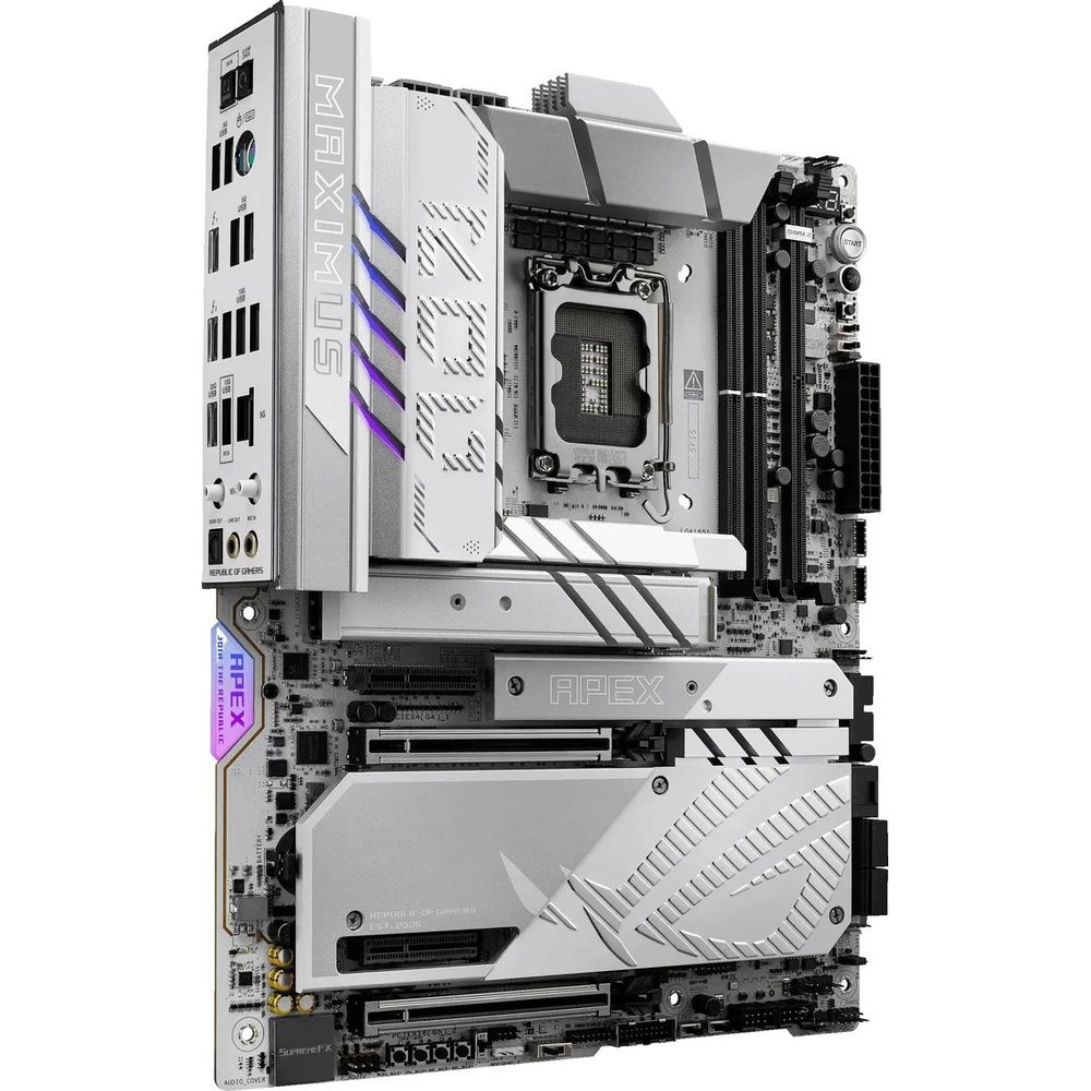Материнская плата ASUS ROG MAXIMUS Z890 APEX LGA1851 ATX 2xDDR5 2xPCIEx16 2xPCIEx4 6xM.2 2xThunderbolt USB-C 5GLAN Wi-Fi 7 — изображение 3