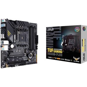 Материнская плата ASUS TUF GAMING B550M-PLUS, RTL {10} AM4 mini-ATX 4xDDR4 2xPCIEx16 1xPCIEx1 2xM.2 USB-C HDMI DP 2.5GLAN