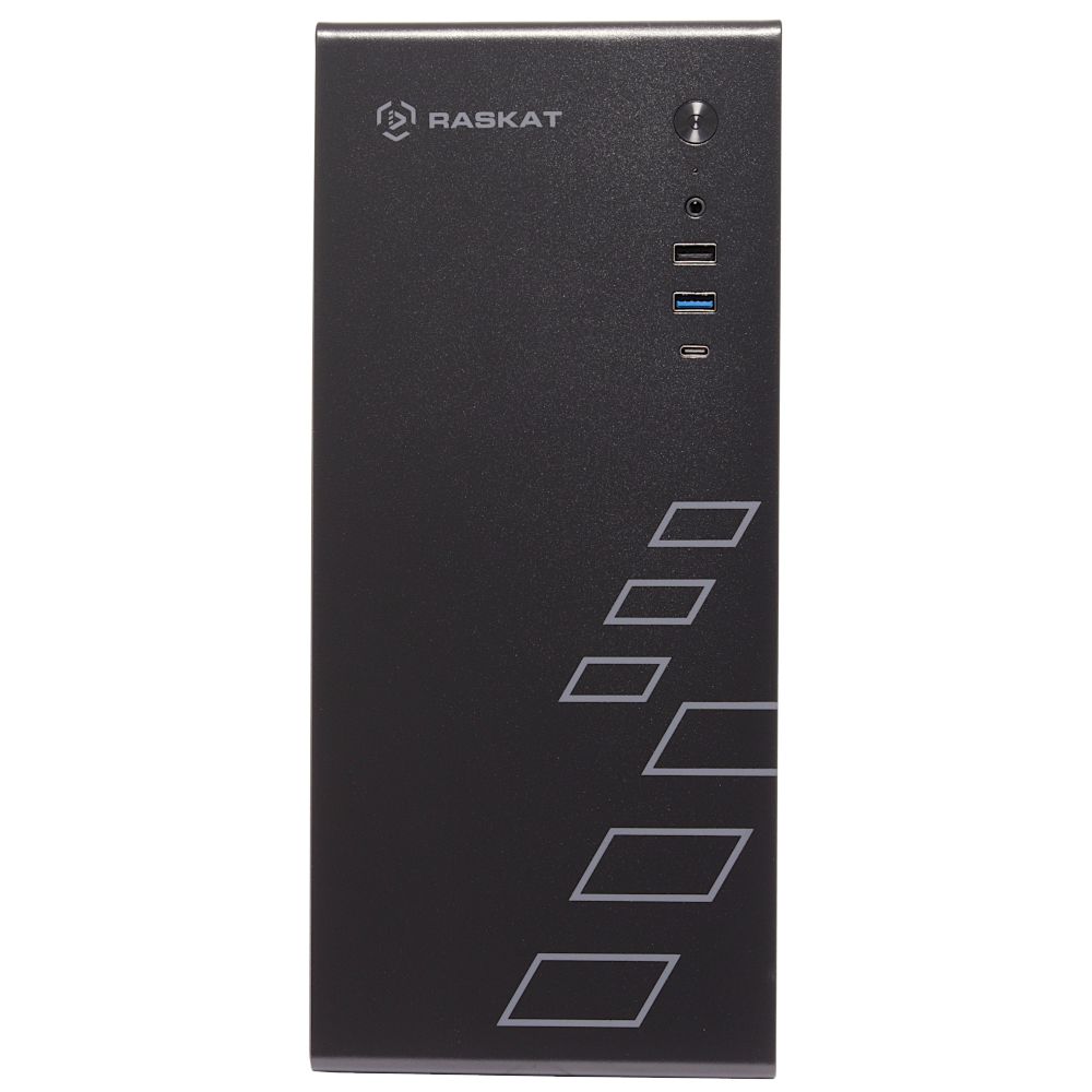 Компьютер ПЭВМ т.м. "Raskat" Standart300 (Intel Core i3 12100, RAM 16Gb, SSD 480Gb, no OS, kb+ms, black) — изображение 3