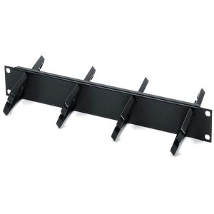 Кабельный организатор с пластиковыми кольцами Hyperline CM-2U-PL-DBL , двухсторонний, 19", 2U