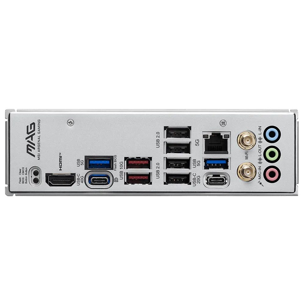 Материнская плата MSI MAG X870E GAMING MAX WIFI, AM5, 4*DDR5, 2*PCIEx16, 1xPCIEx1, 3*M.2, 2*TypeC, 2*USB3.2Gen2, 6*USB3.2Gen1, 10*USB2.0, 4*SATA3.0, 5G, 1*Type-C(DP), HDMI, ATX, RTL — изображение 5