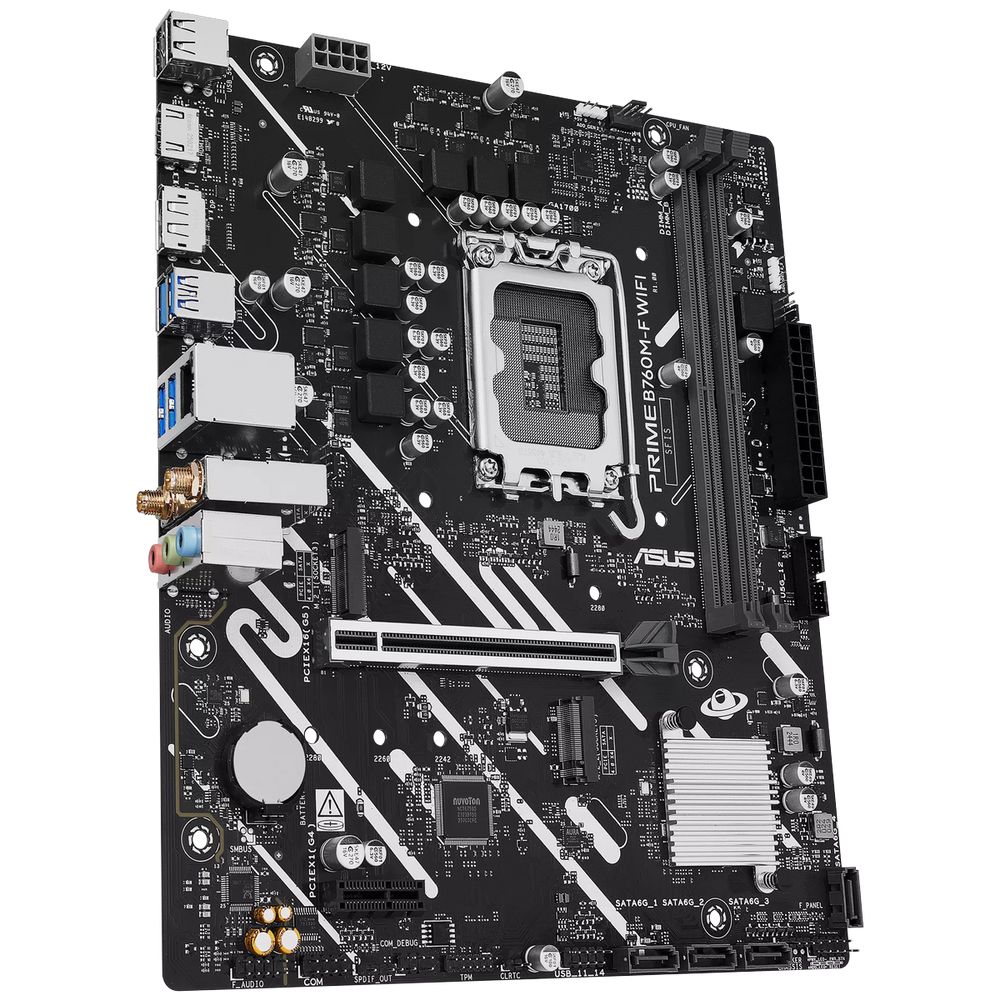 Материнская плата ASUS PRIME B760M-F WIFI LGA1700 mATX 2xDDR5 PCIEx16 PCIEx1 2xM.2 DP HDMI GLAN Wi-Fi 6 — изображение 7