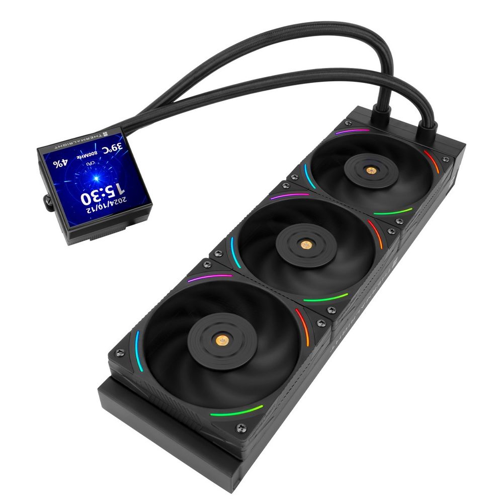Жидкостная система охлаждения Thermalright Cooler Hyper Vision 360 Argb Black/ Display/ all Intel/AMD — изображение 4