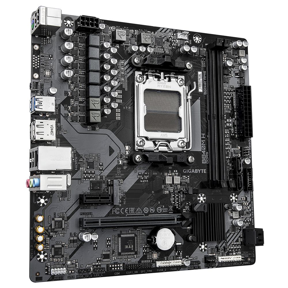 Материнская плата Gigabyte B840M H, RTL — изображение 4