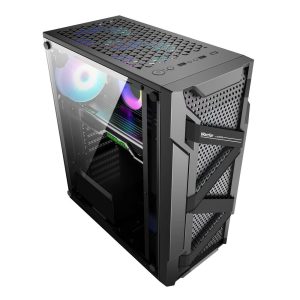 Корпус для ПК ALSEYE Bad Pack  Warrior-B Mini-ITX/Micro ATX/ATX, USB2.0*2+HD Audio+USB3.0*1, "H.D.D.(3.5")*2pcs+S.S.D(2.5")*2pcs, 354*185*413mm" bp