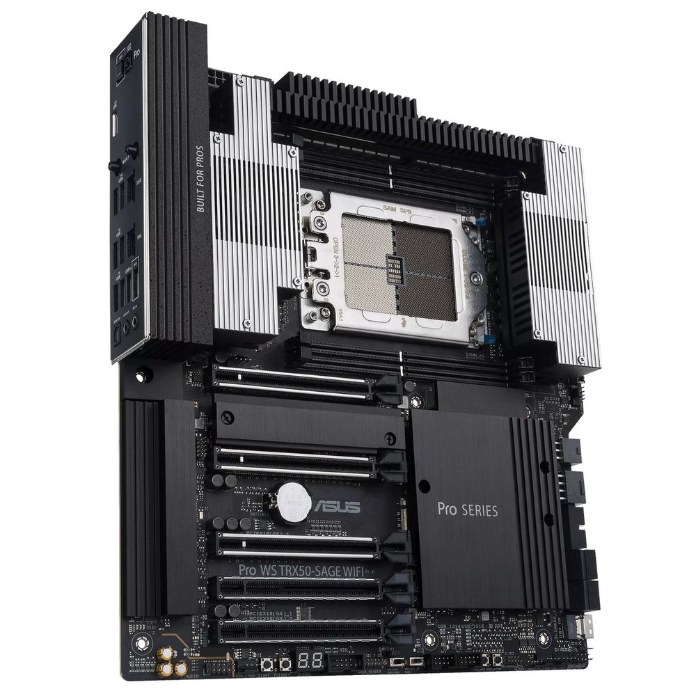 Материнская плата ASUS PRO WS TRX50-SAGE WIFI STR5 CEB 4xDDR5 5xPCIEx16 3xM.2 USB-C 2.5GLAN 10GLAN Wi-Fi 7 — изображение 3