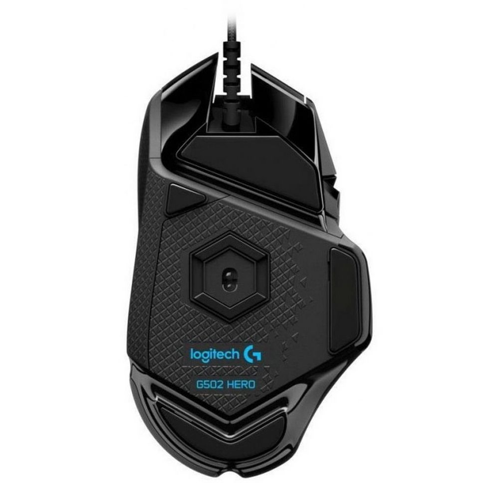 Мышь игровая Logitech Bad Pack G502 Hero16K черная, оптическая (Hero25K) , 100-25600dpi, 1мс, USB 2.1м, 11 кнопок (2 механика), RGB подсветка, утяжелители, под правую руку — изображение 9