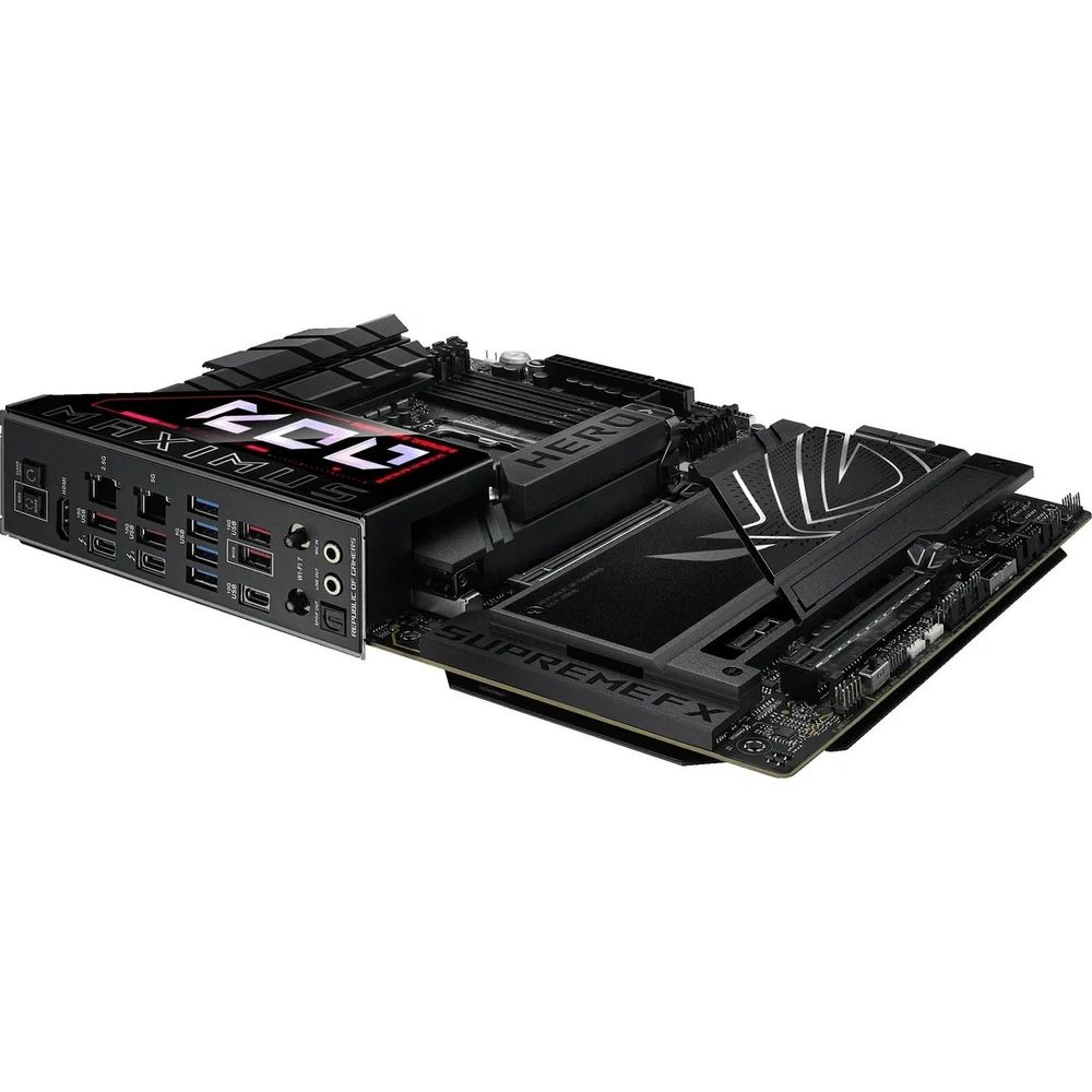 Материнская плата ASUS ROG MAXIMUS Z890 HERO LGA1851 ATX 4xDDR5 2xPCIEx16 PCIEx1 6xM.2 2xThunderbolt USB-C HDMI 2.5GLAN 5GLAN Wi-Fi 7 — изображение 9