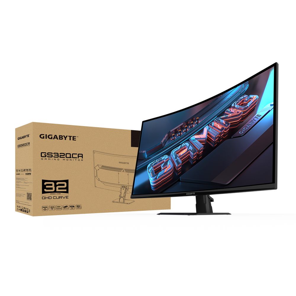 Монитор 31.5" Gigabyte GS32QCA EU Black (31.5", VA, 2560x1440, 180Hz, 3500:1, 1ms, 2xHDMI 2.0, DP 1.4, Curved) — изображение 10