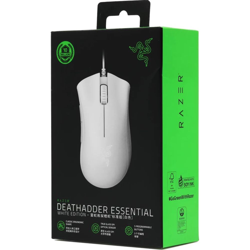 Мышь Razer DeathAdder Essential White Edition — изображение 11