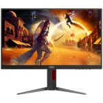 Монитор 23.8" AOC 24G4HA  IPS, 1920x1080, 200Hz, 1ms, 300сd/m, 1000:1, HDR10 | 2xHDMI(2.0), DP(1.4) | HAS, Pivot, InPSU, Speakers, Vesa 100, Black/Red