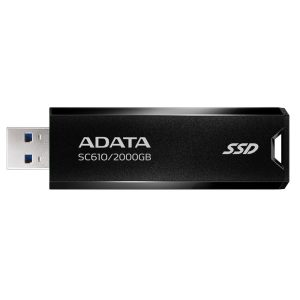 Твердотельный накопитель SSD ADATA 2TB SC610 BOXBLACK/RED  USB 3.2 Gen2 Type-A, 550/500, SC610-2000G-CBK/RD