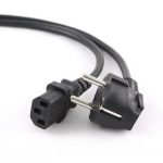 Кабель питания Cablexpert PC-186-VDE-3M, 3м, Schuko- C13, VDE, 10А, Сечение провода: 0,75 мм2, черный, с заземлением {75} (037853)